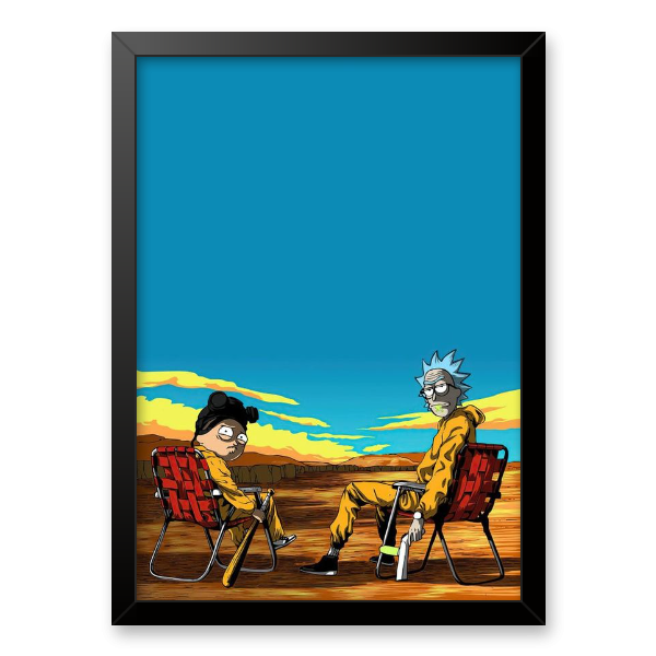 Quadro e poster Rick and Morty Referência ao Breaking Bad - Quadrorama
